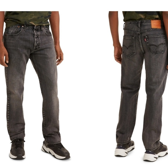 [Levi’s] 501 Black Straight Leg Jeans - Picture 2 of 5